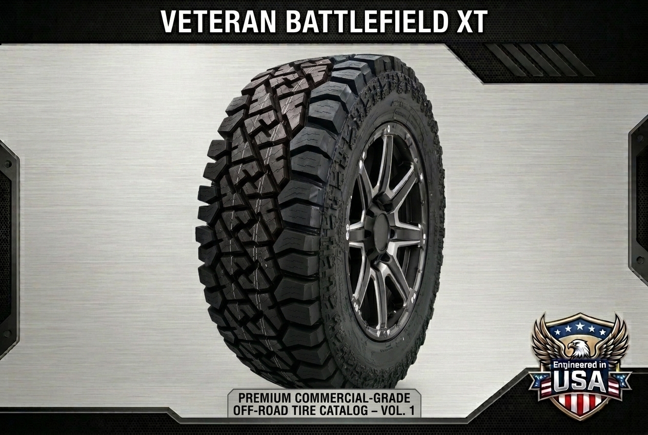 USA Engineered • 10-Ply Tread Construction • 3-Ply Sidewall Deflector Armor